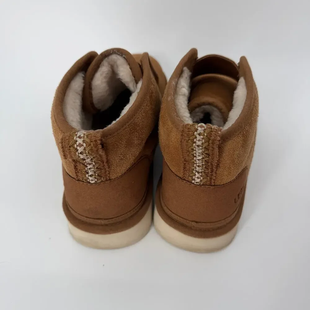 Ugg Men's Chestnut Brown Suede Neumel Flex Casual Boots‎ Size 10 M